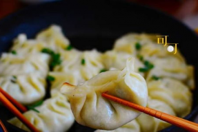 娱乐吃瓜君吃一只煎饺,一口煎饺引发网友热议